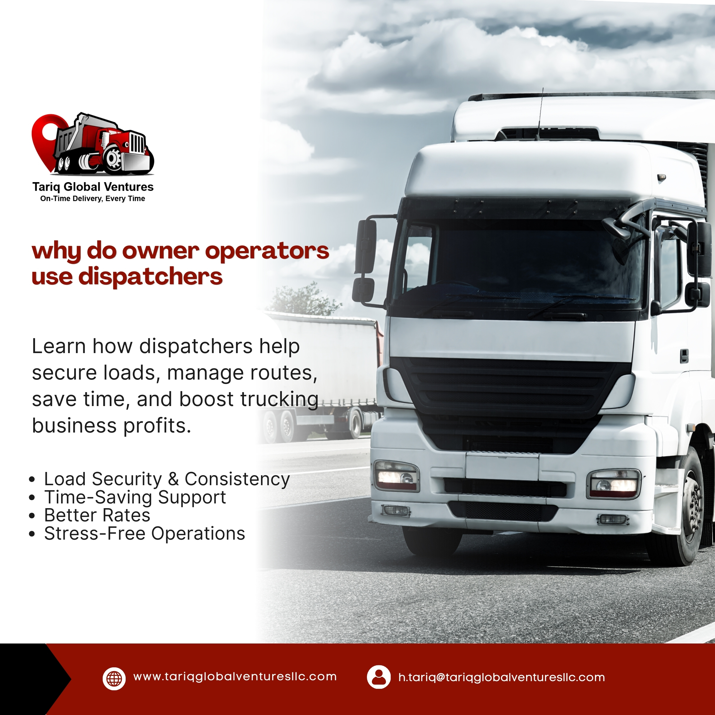 why do owner operators use dispatchers