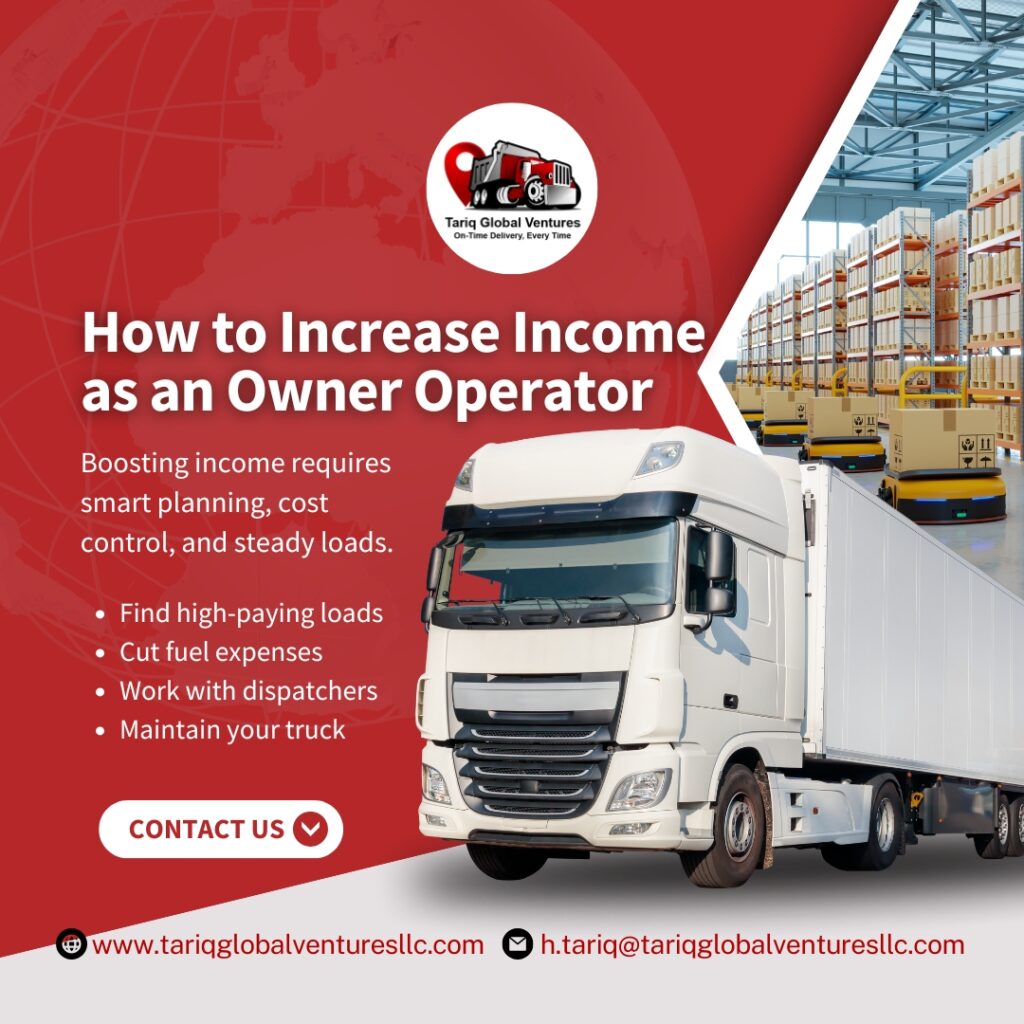 How to Increase Income as an Owner-Operator